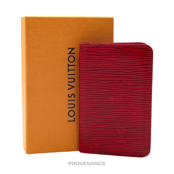 🔴 Louis Vuitton "MALLETIER" PO Wallet - Red Epi - Picture 1 of 8